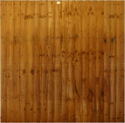 0.9m x 1.83m (3') Brown Contractor Featheredge Panel