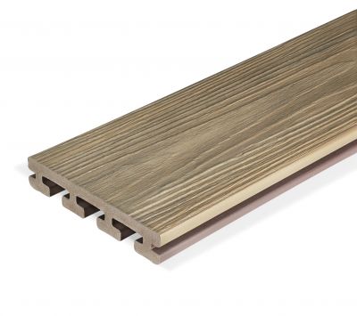 Eva-Last 4.8m 25x135mm I-Series Grooved Deck Board - Swiss Oak