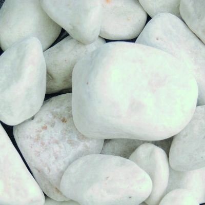  Long Rake Spar 20-40mm White Pebbles Bulk Bag