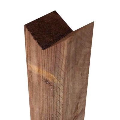 100x100x900mm Brown Treated Birdsmouth Timber Post