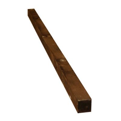 75x75x2400mm Brown Treated Timber Post