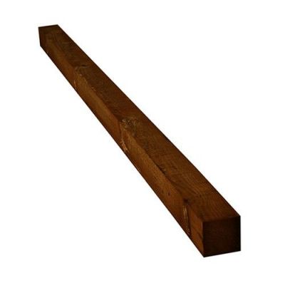 100x100x2400mm Brown Treated Timber Post