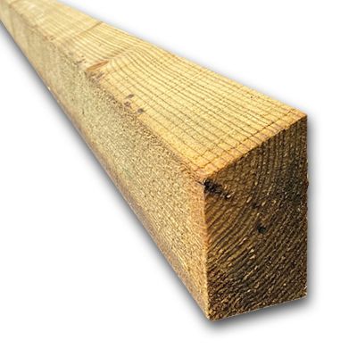 125 x 47 x 3000mm Brown Wood Cant Rail