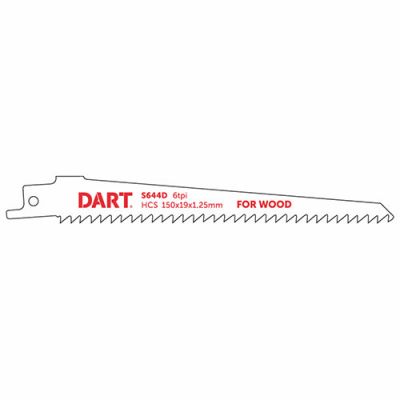 Dart S644D Wood Cutting 150mm Reciprocating Blade Pk 5