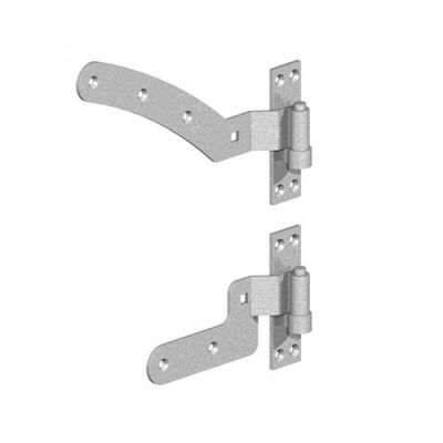 Curved Rail Hinge Kit 300mm GALV - Right Hand