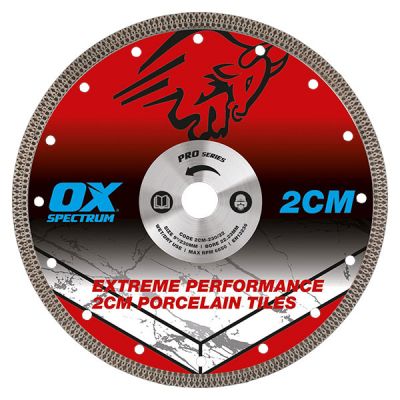 OX Pro 2CM Porcelain Cutting Blade - 230/22.23mm