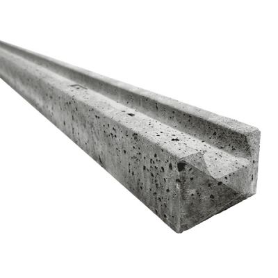 2.44m Concrete Slotted End Fence Post (S)