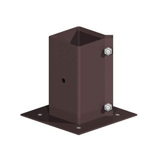 Swift Clamp 75mm Brown Bolt Down Post Support
